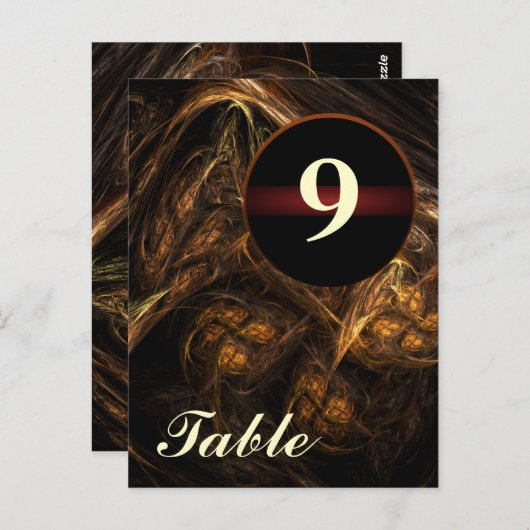 Mutter Tischnummer Postkarte (Vorne/Hinten)