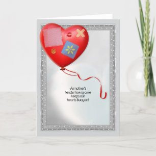 Mutter TLC Herzballon Dankeskarte