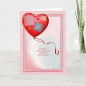 Mutter TLC Herzballon Dankeskarte (Vorderseite)