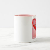 Mutter TLC Herzballon Zweifarbige Tasse (Mittel)