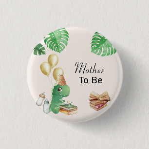 Mutter-To-Be Dino-Geschichtenbuch-Ballon-Baby-Part Button