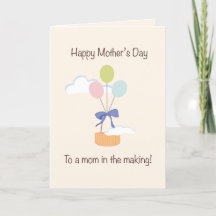 Mutter-to-be Muttertag