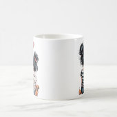 Mutter & Tochter A-Line Art-Einzigartiges Familien Kaffeetasse (Mittel)