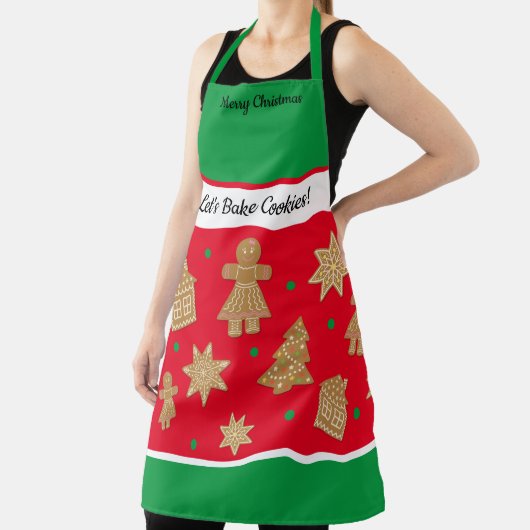 Mutter Tochter Custom Gingerbrett Weihnachten Schürze (InSitu)