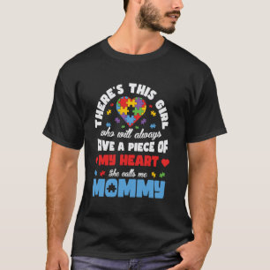 Mutter Tochter Familie Autistische Kinder Autismus T-Shirt