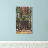 "Mutter" & "Tochter" im Big Trees Park Leinwanddruck (Insitu (Holzboden))