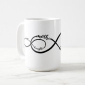 Mutter Tochter Infinity Kaffeetasse (Vorderseite Links)