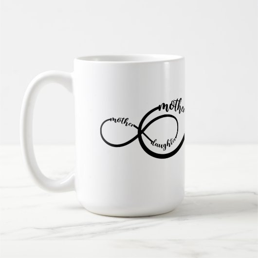 Mutter Tochter Infinity Kaffeetasse (Links)