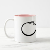 Mutter Tochter Infinity Zweifarbige Tasse (Links)