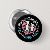 Mutter-Tochter-Laufteam Button (Vorne & Hinten)