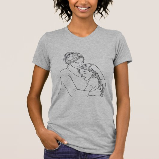 Mutter-Tochter-Liebe T-Shirt (Vorderseite)
