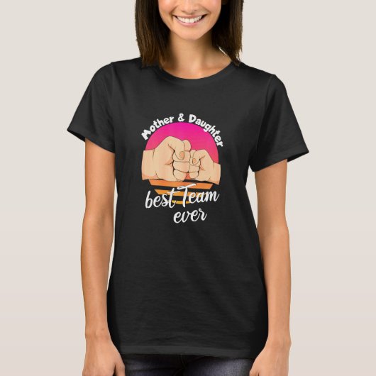 Mutter Tochter Mutter Mutter Liebe Mommy T-Shirt (Vorderseite)