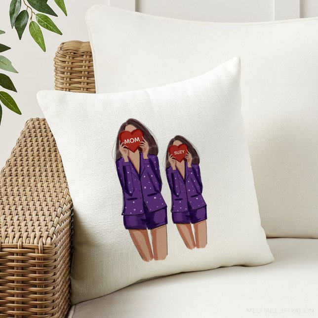 Mutter, Tochter, Mutter, Tag, Geschenk, Kissen (Von Creator hochgeladen)