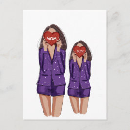 Mutter, Tochter, Mutter, Tag, Geschenk, Postkarte