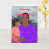 Mutter-Tochter-Muttertagskarte Karte (Gelbe Blume)