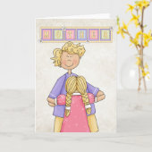 Mutter/Tochter-Muttertagskarte Karte (Gelbe Blume)