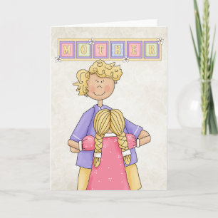 Mutter/Tochter-Muttertagskarte Karte