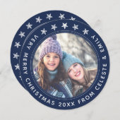 Mutter Tochter Navy Personalisierte Weihnachten (Vorne/Hinten)