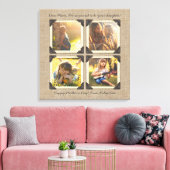 Mutter Tochter Personalisiert Instagram Foto Grid Leinwanddruck (Insitu (Wohnzimmer))