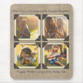 Mutter-Tochter personalisiertes Instagram Mousepad (Vorne)