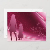 Mutter - Tochter Postkarte (Vorne/Hinten)