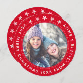 Mutter Tochter Red Anpassbar Frohe Weihnachten (Vorne/Hinten)