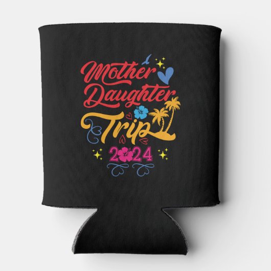 Mutter Tochter Reise 2024 Sommerfamilienanpassung Dosenkühler (Rückseite)