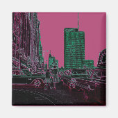 Mutter Tochter Shopping Michigan Ave Chicago 1961 Magnet (Vorne)