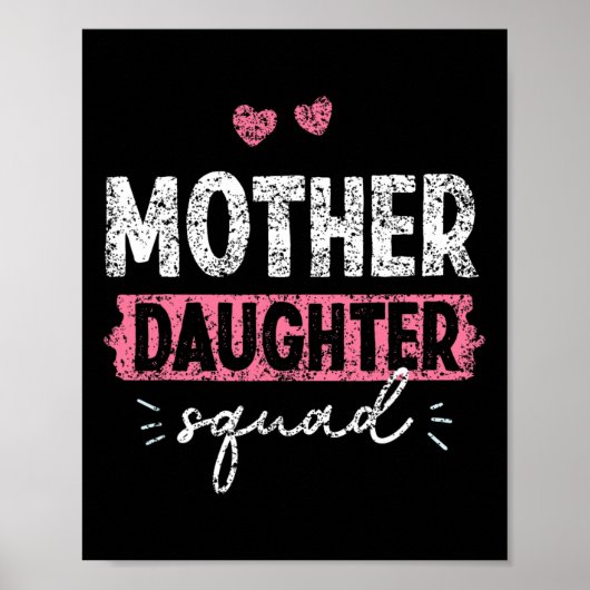 Mutter Tochter Squad Matching Mama Mutter Tochter Poster (Vorne)