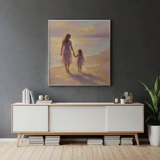 Mutter-Tochter-Wandkunst Poster