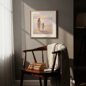 Mutter-Tochter-Wandkunst Poster