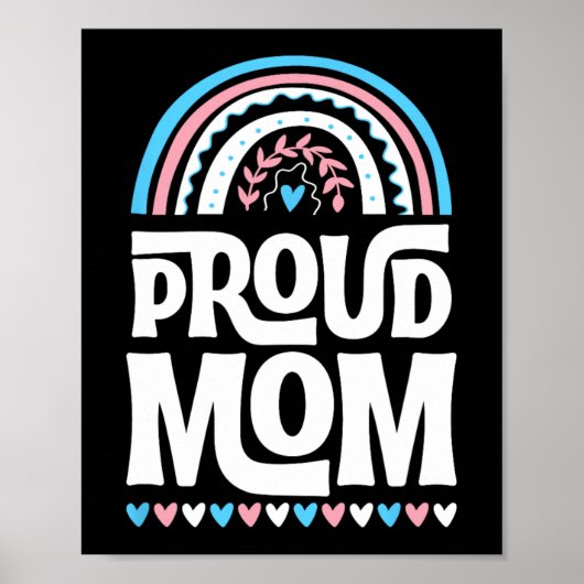 Mutter Transgender Pride Flagge Muttertag Bohemian Poster (Vorne)