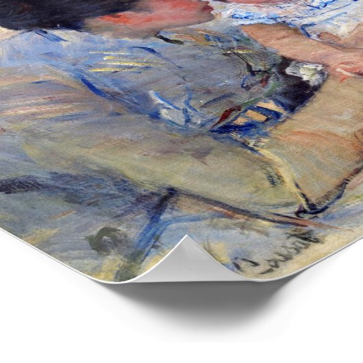 Mutter tröstet das Baby, Mary Cassatt Poster (Ecke)