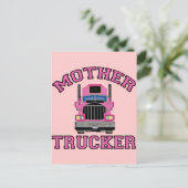 Mutter Trucker Postkarte (Stehend Vorderseite)