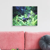 Mutter Türkei Ferns Wrapped Canvas Leinwanddruck (Insitu (Wohnzimmer))