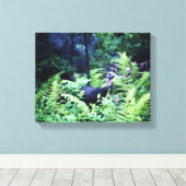 Mutter Türkei Ferns Wrapped Canvas Leinwanddruck (Insitu (Holzboden))