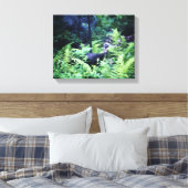 Mutter Türkei Ferns Wrapped Canvas Leinwanddruck (Insitu (Schlafzimmer))