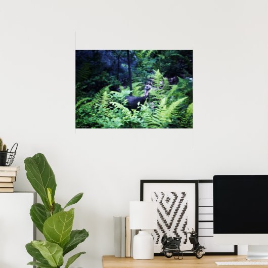 Mutter Türkei in Ferns Poster (Heimbüro)