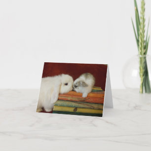 Mutter-u. Baby-Häschen Karte