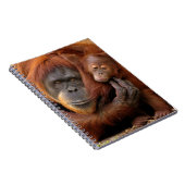 Mutter-u. Baby-Orang-Utan Notizblock (Rechte Seite)