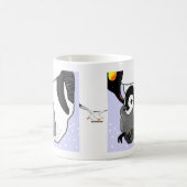 Mutter-u. Baby-Pinguin Kaffeetasse (Mittel)
