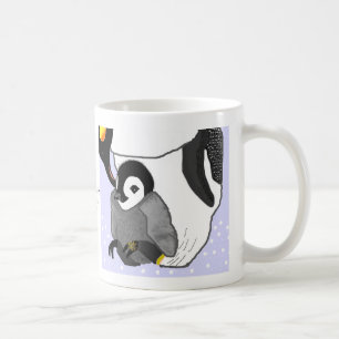 Mutter-u. Baby-Pinguin Kaffeetasse