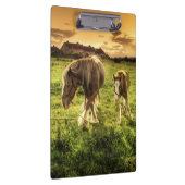 Mutter-u. Fohlen-Pferd Klemmbrett (Rechts)