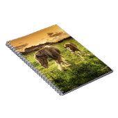 Mutter-u. Fohlen-Pferd Notizblock (Rechte Seite)