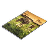 Mutter-u. Fohlen-Pferd Notizblock (Linke Seite)