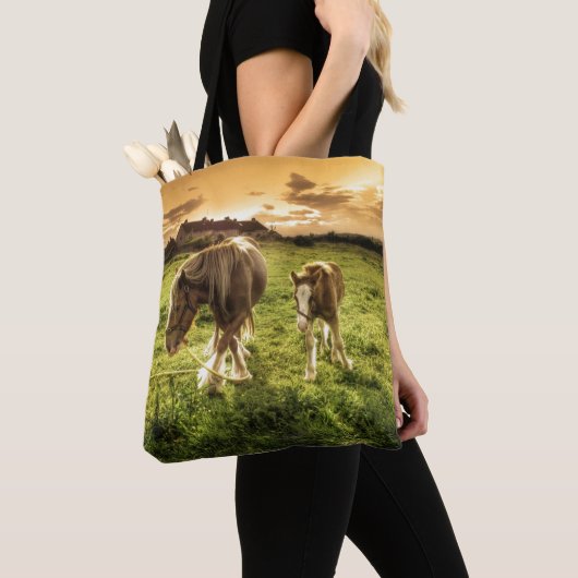 Mutter-u. Fohlen-Pferd Tasche (Von Nahem)