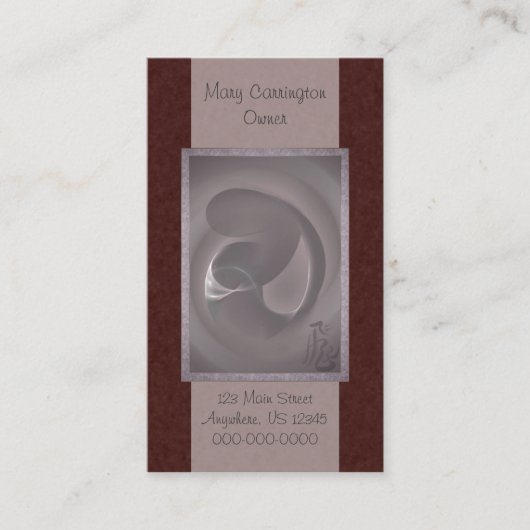 Mutter u. Kind Visitenkarte (Vorderseite)