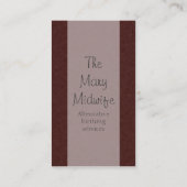 Mutter u. Kind Visitenkarte (Rückseite)