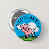 Mutter, um Baby Dusche Farm Tier Themed Button (Vorne & Hinten)