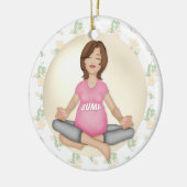 Mutter, um Worte schmücken Keramik Ornament (Links)